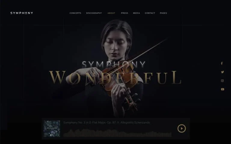Symphony WordPress theme preview