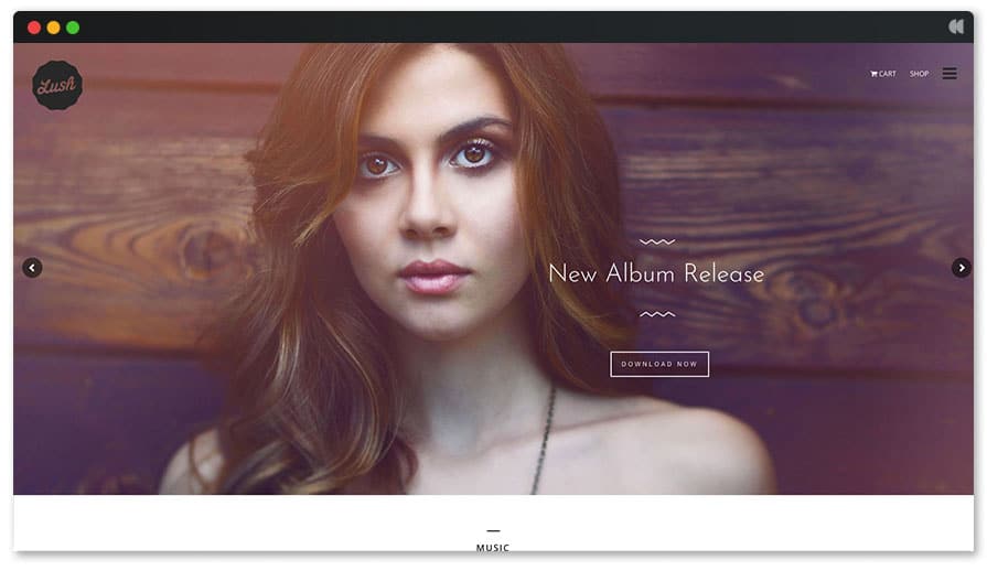 Hipster Lush Singer WordPress theme