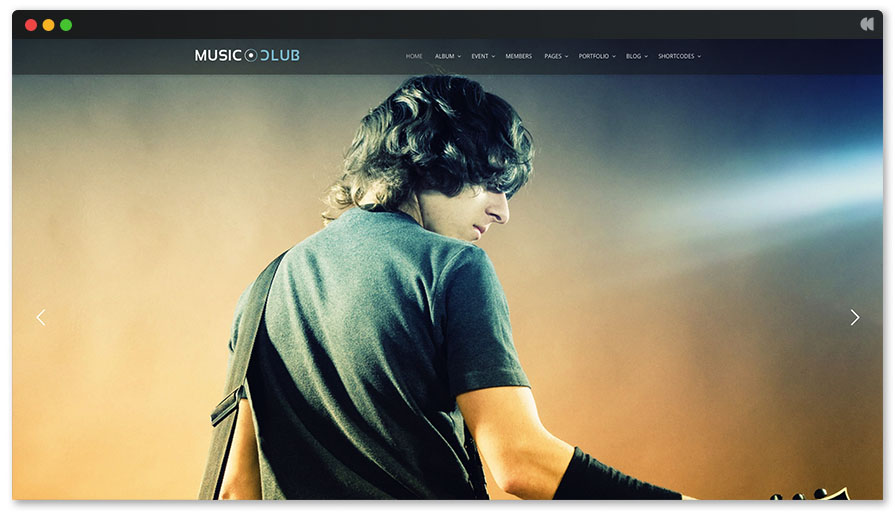 Music Club Singer WP Theme