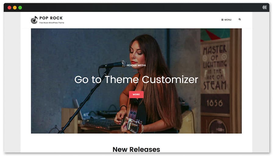 Pop Rock free wordpress theme