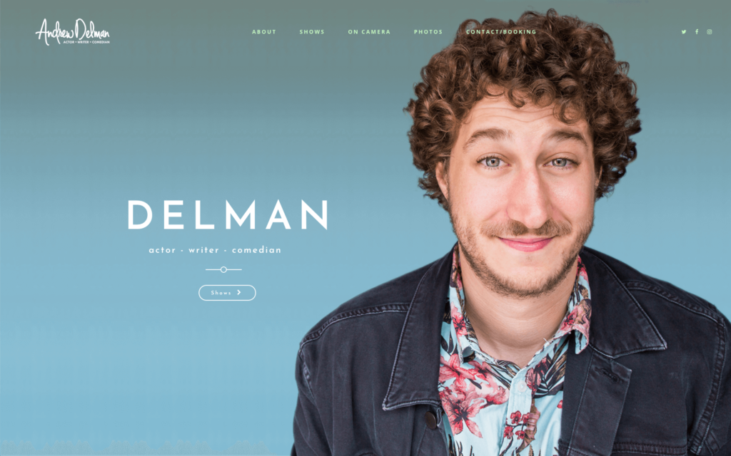 andrewdelman - actor website