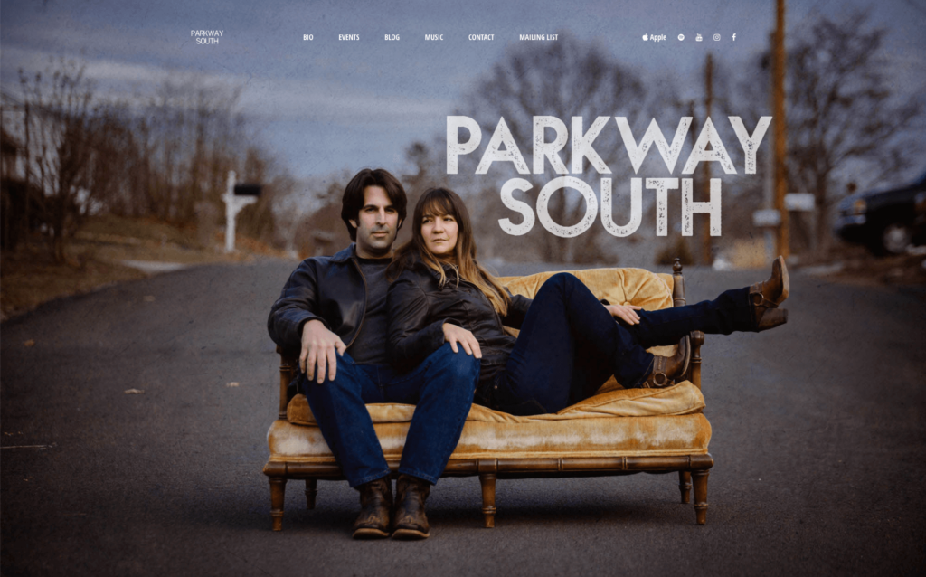 parkwaysouth - Musician Website Showcase