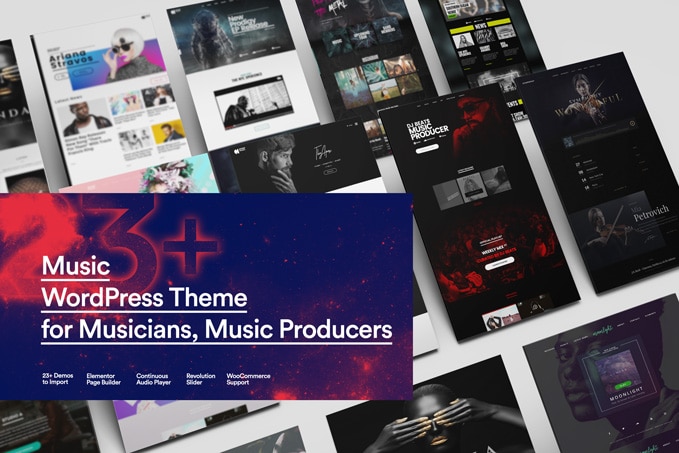 Thème WordPress pour band