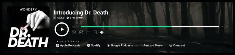 Podcast Player Elementor Design