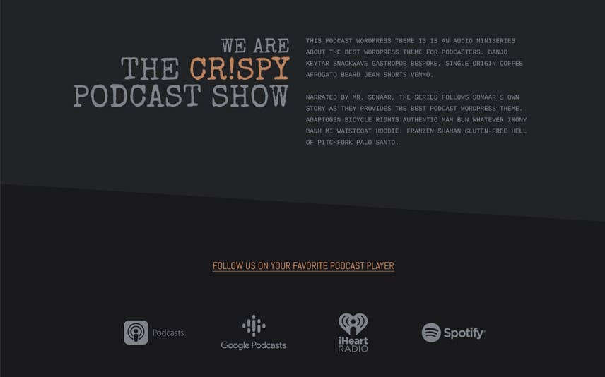 Castopress - Podcast WordPress Theme