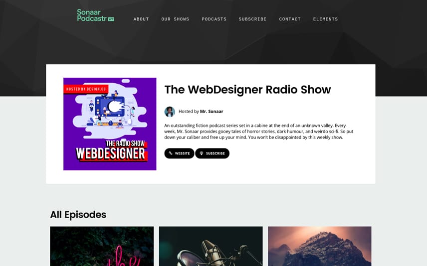 Podcast Show WordPress Theme
