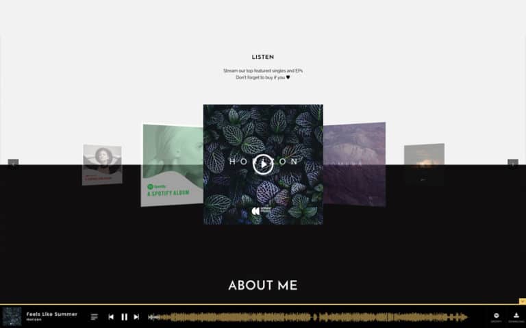 Singers and Musicians WordPress Theme with Gallery