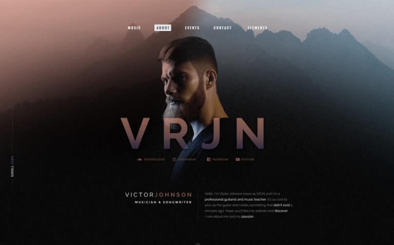 Outlander - WordPress Music Theme with continuous playback