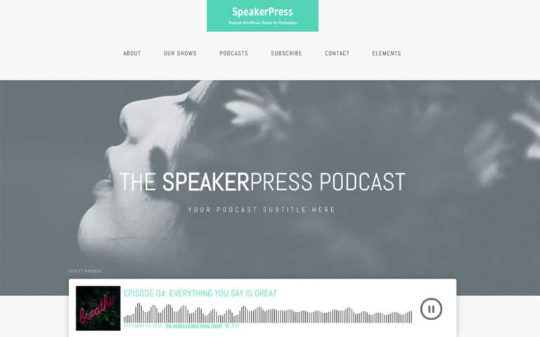 SpeakerPress Best Podcast WordPress Themes