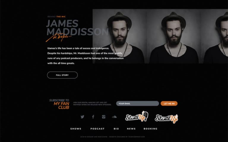 Standup Comedy WordPress Theme