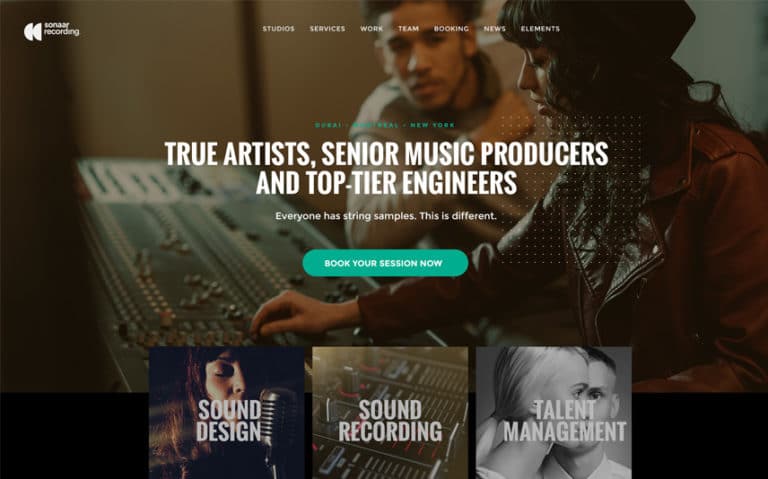 Best Recording Studio WordPress Theme