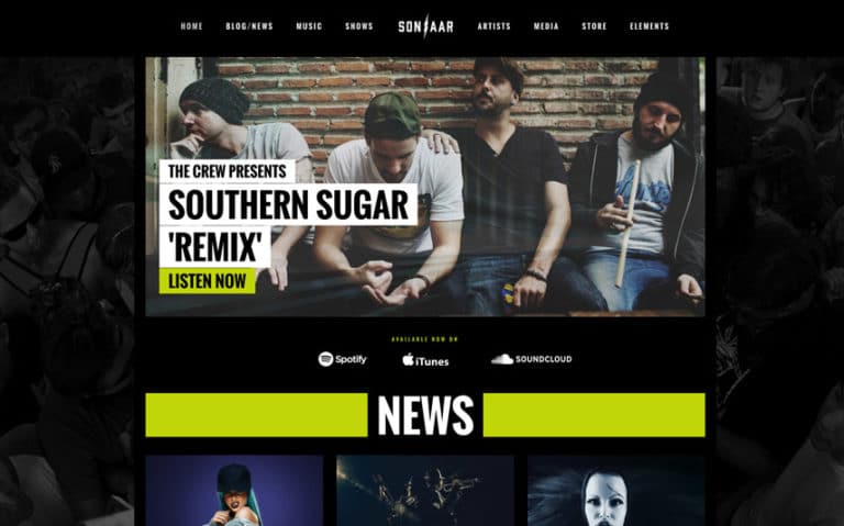 Best Music Band WordPress Theme